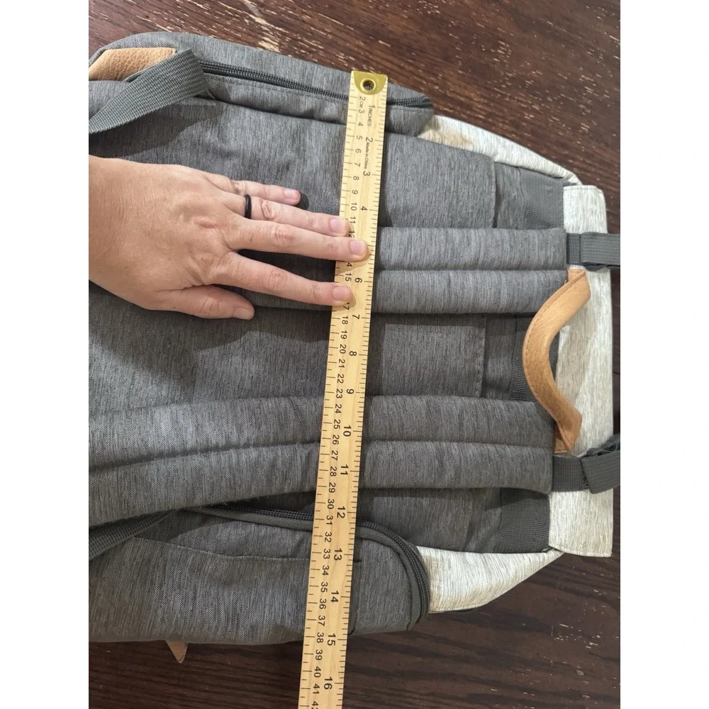 Eddie Bauer Cascade First Adventure Backpack Diaper Bag - Gray Preppy Neutral